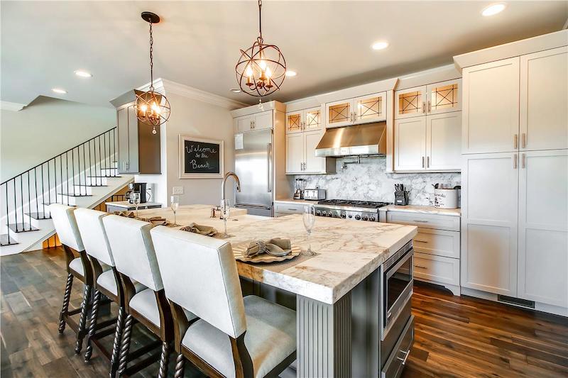 A stunning kitchen in a Hilton Head vacation rental